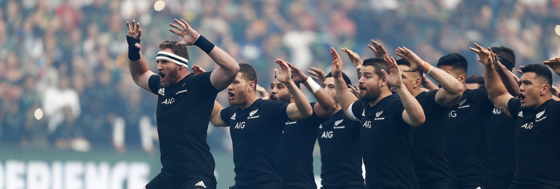 Kieran Read of the All Blacks haka